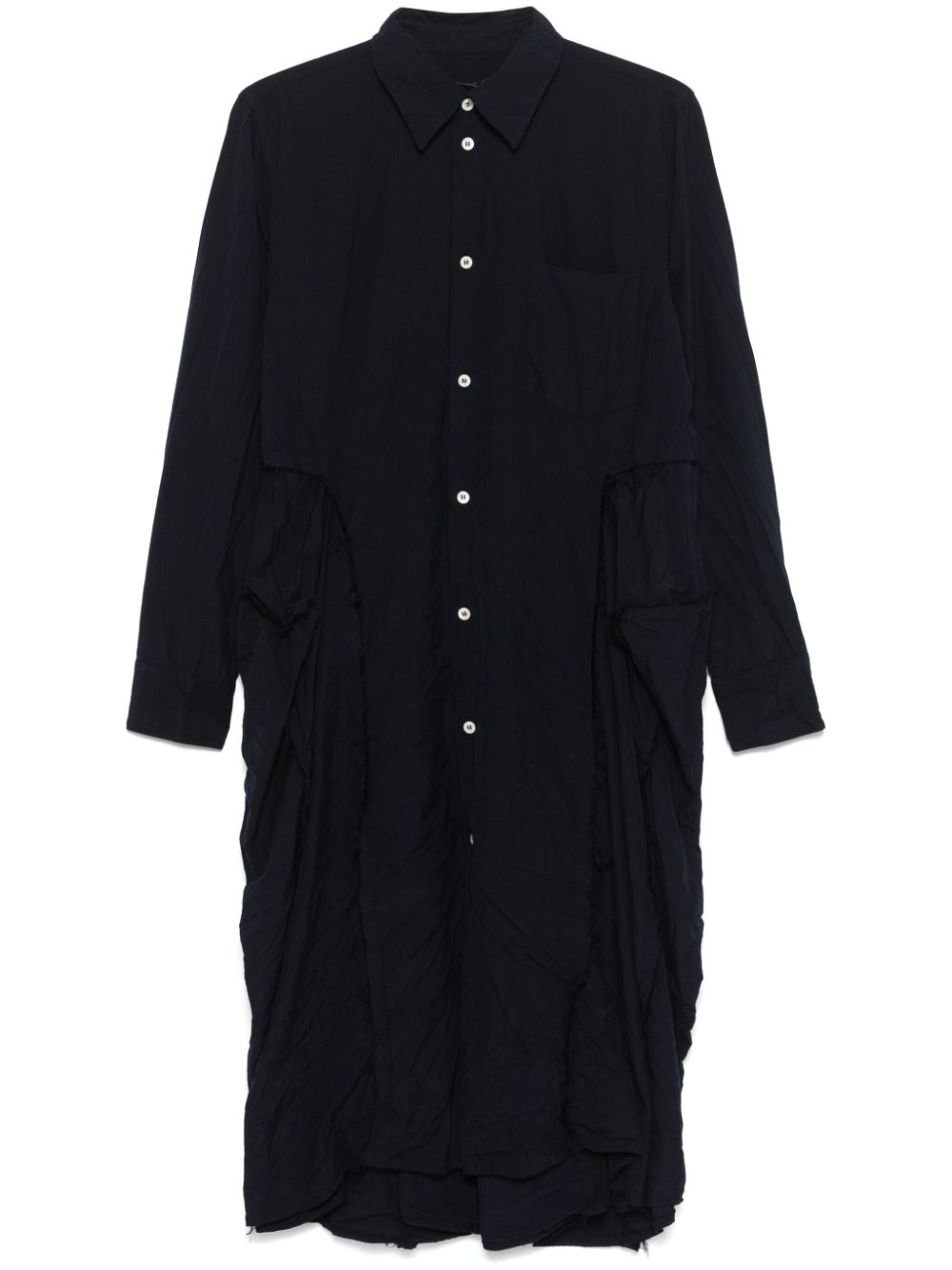 Comme Des Garçons Comme Des Garçons distressed-effect midi dress - Blue von Comme Des Garçons Comme Des Garçons