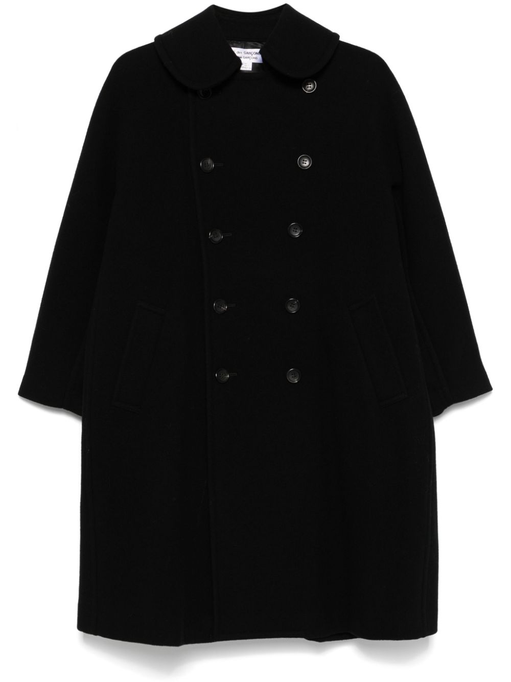 Comme Des Garçons Comme Des Garçons double-breasted coat - Black von Comme Des Garçons Comme Des Garçons