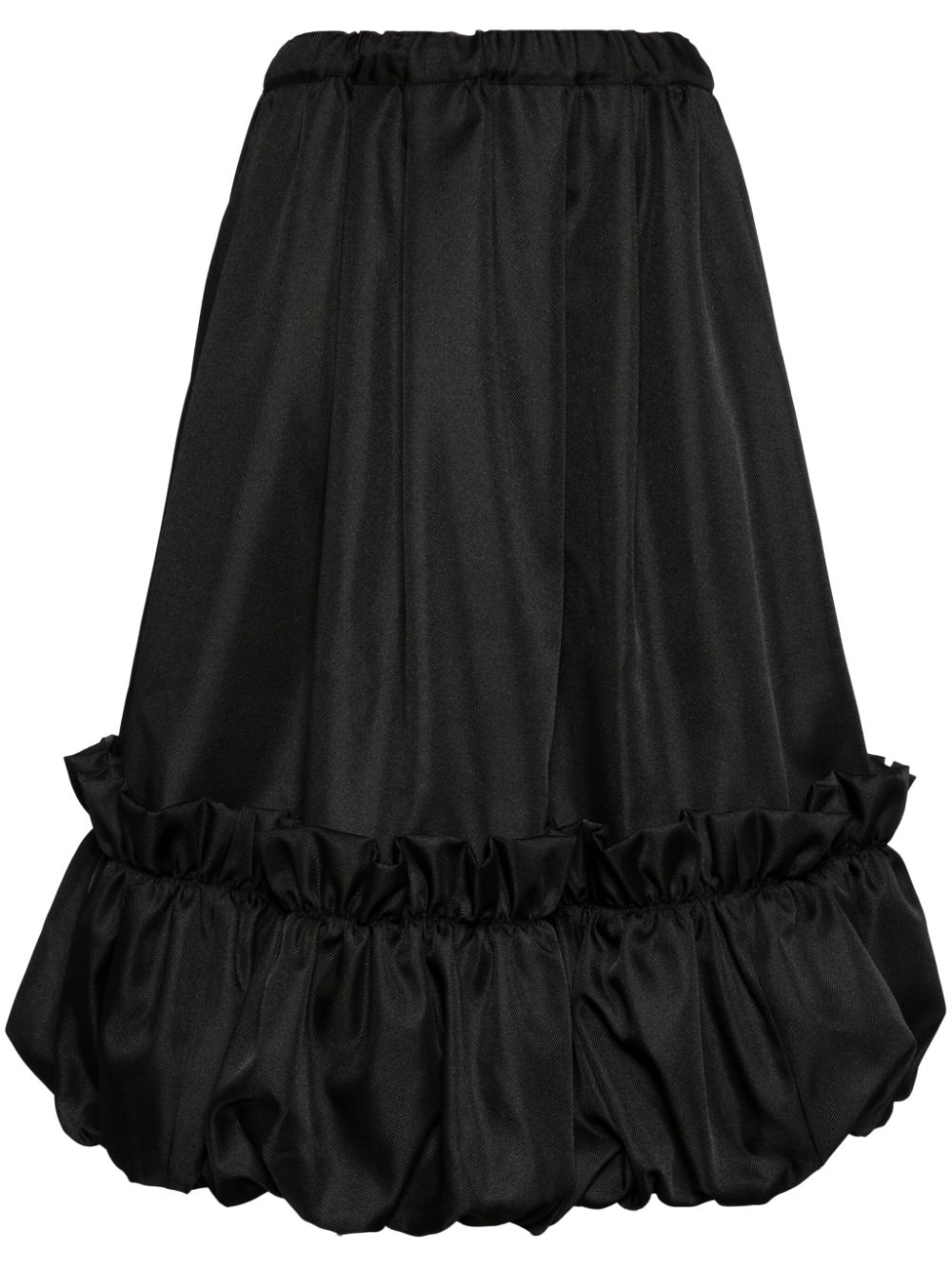 Comme Des Garçons Comme Des Garçons gathered A-line skirt - Black von Comme Des Garçons Comme Des Garçons