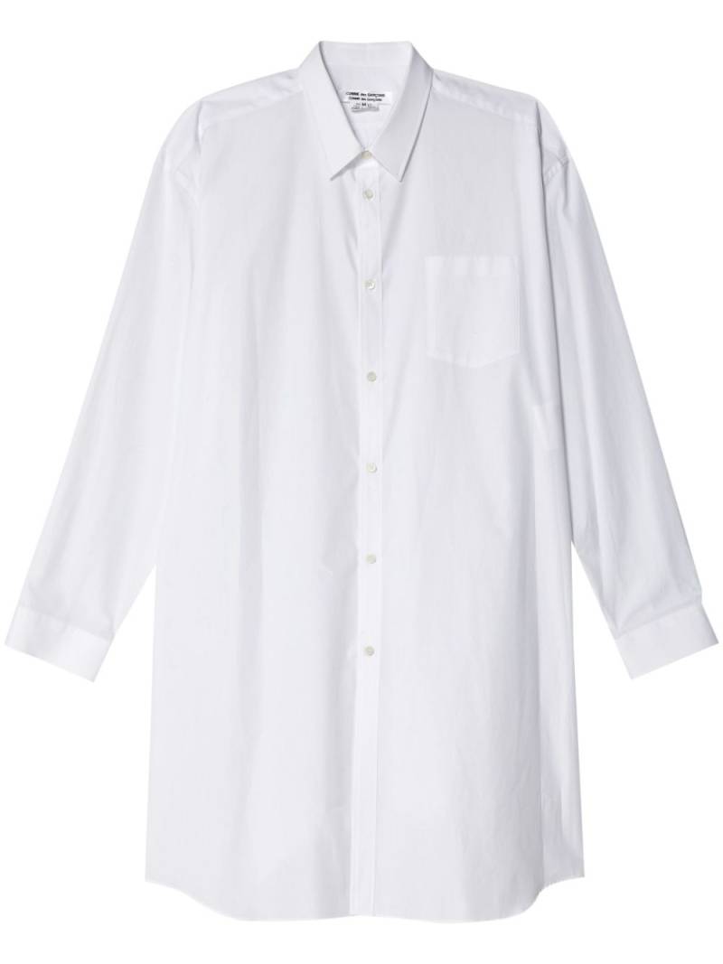 Comme Des Garçons Comme Des Garçons long-sleeve cotton shirt - White von Comme Des Garçons Comme Des Garçons