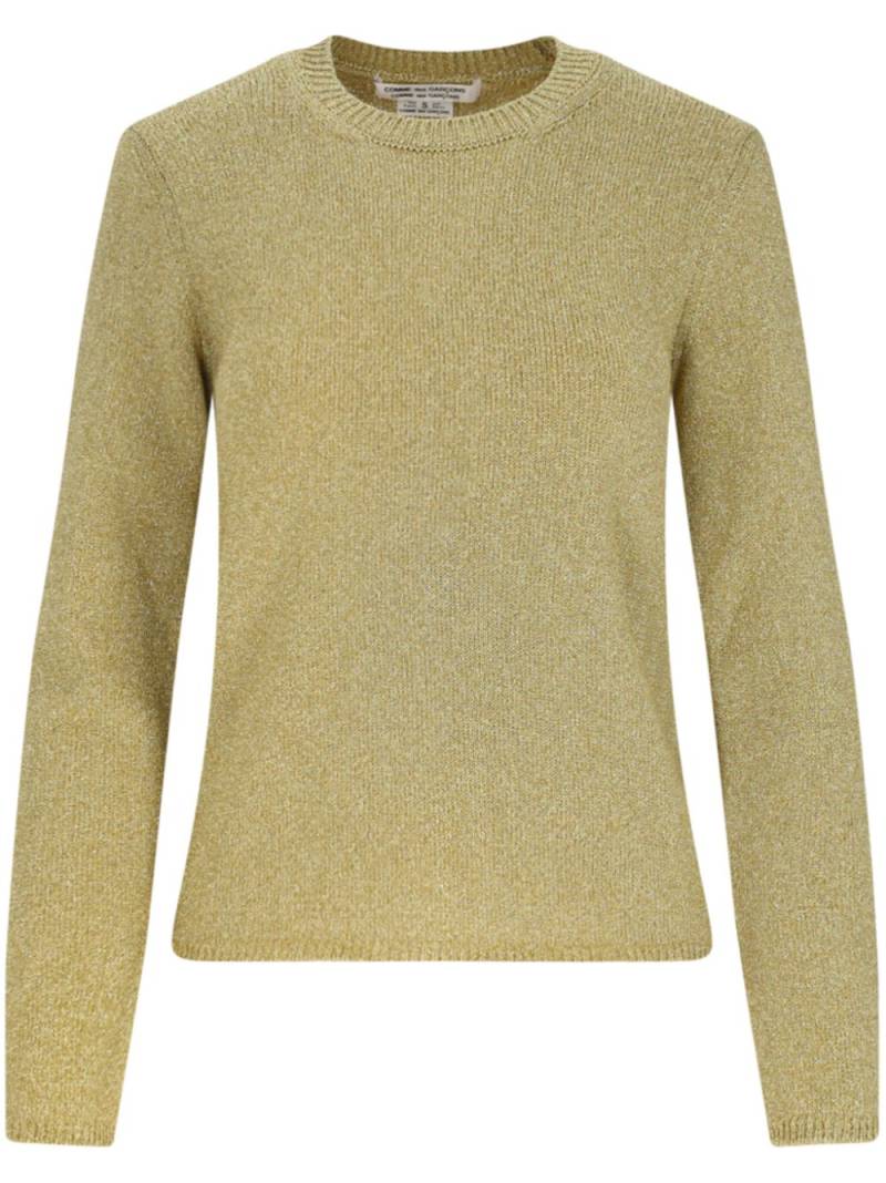 Comme Des Garçons Comme Des Garçons lurex jumper - Yellow von Comme Des Garçons Comme Des Garçons