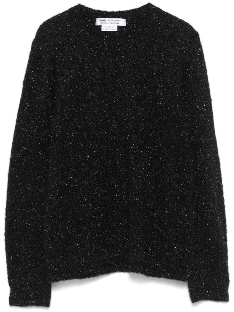 Comme Des Garçons Comme Des Garçons lurex sweater - Black von Comme Des Garçons Comme Des Garçons