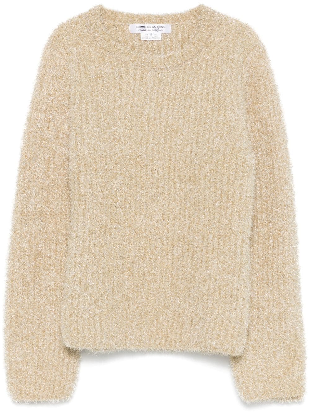 Comme Des Garçons Comme Des Garçons lurex sweater - Gold von Comme Des Garçons Comme Des Garçons