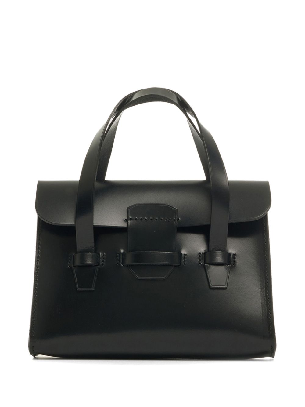 Comme Des Garçons Comme Des Garçons medium Bridle leather tote bag - Black von Comme Des Garçons Comme Des Garçons