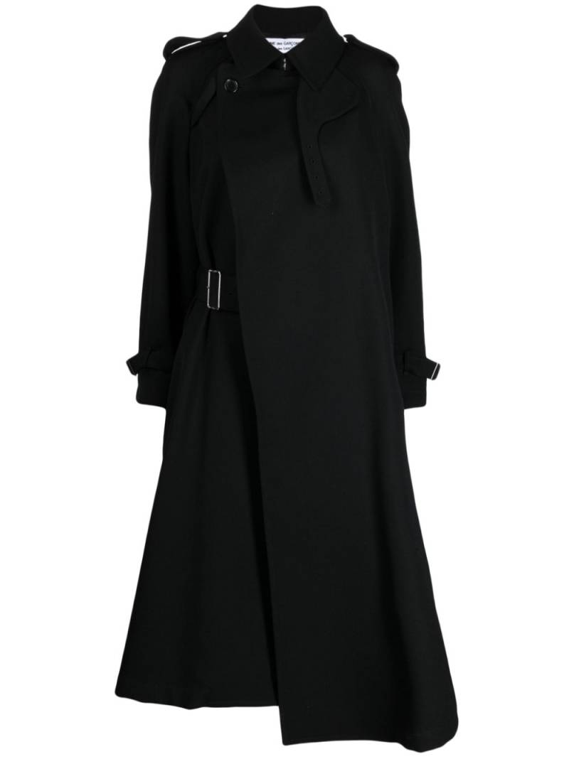 Comme Des Garçons Comme Des Garçons notched-lapels wool coat - Black von Comme Des Garçons Comme Des Garçons