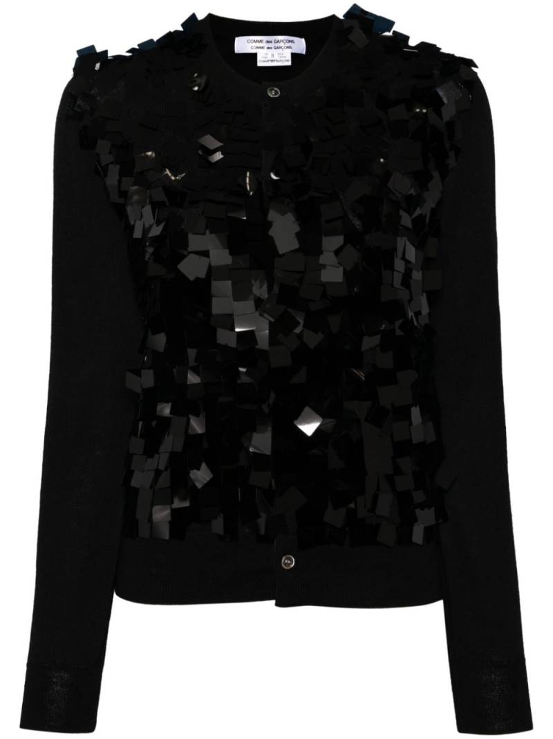 Comme Des Garçons Comme Des Garçons paillette embellishment cardigan - Black von Comme Des Garçons Comme Des Garçons