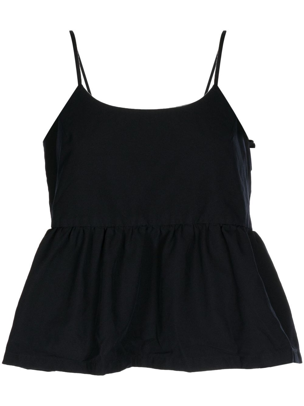 Comme Des Garçons Comme Des Garçons peplum-waist sleeveless top - Blue von Comme Des Garçons Comme Des Garçons