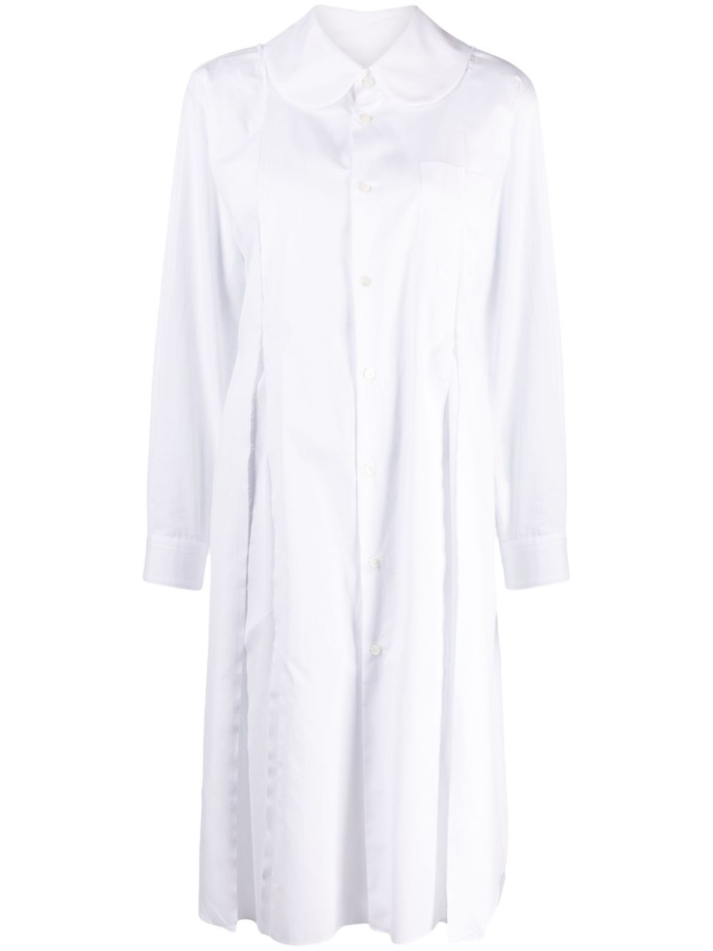 Comme Des Garçons Comme Des Garçons peter-pan collar cotton shirt - White von Comme Des Garçons Comme Des Garçons