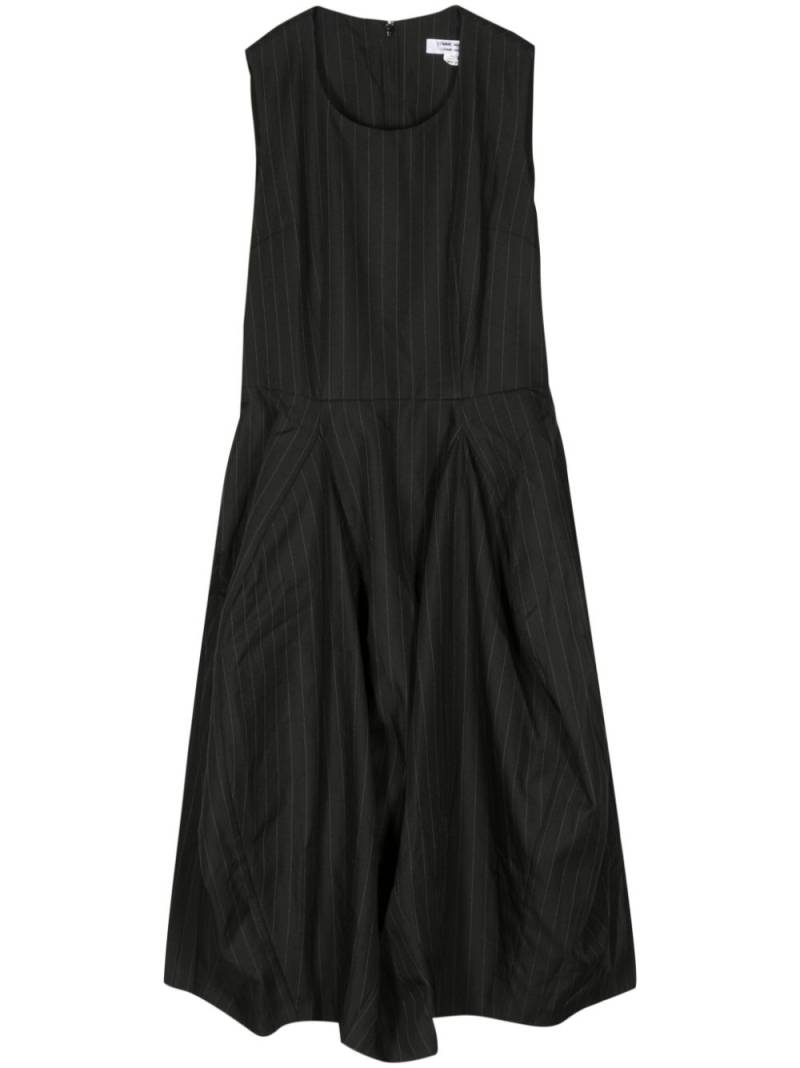 Comme Des Garçons Comme Des Garçons pinstriped puffball dress - Black von Comme Des Garçons Comme Des Garçons