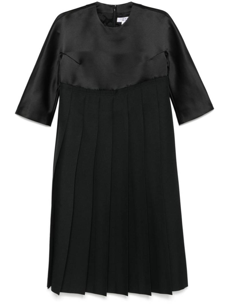 Comme Des Garçons Comme Des Garçons pleated midi dress - Black von Comme Des Garçons Comme Des Garçons