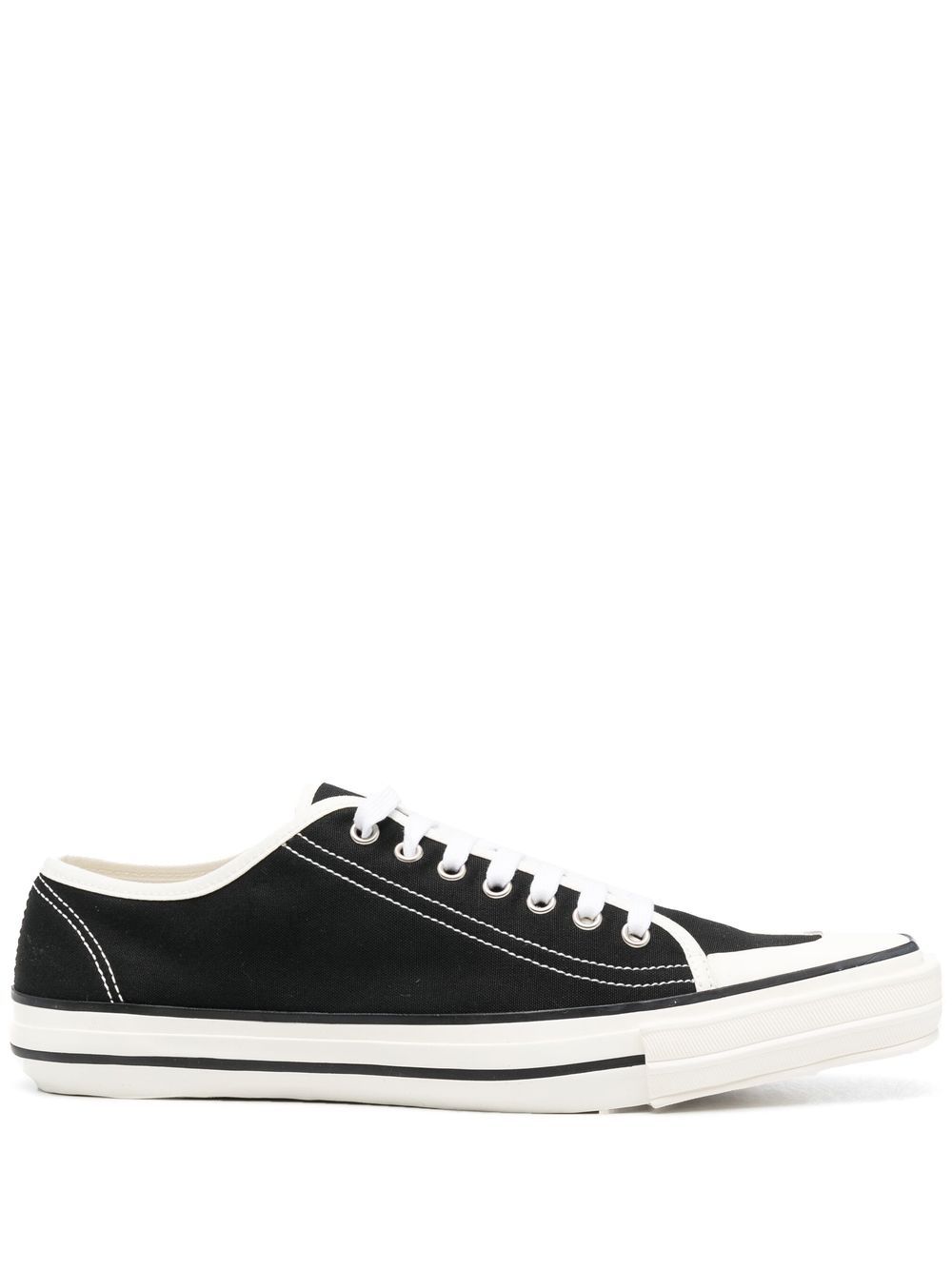 Comme Des Garçons Comme Des Garçons pointed-toe canvas sneakers - Black von Comme Des Garçons Comme Des Garçons