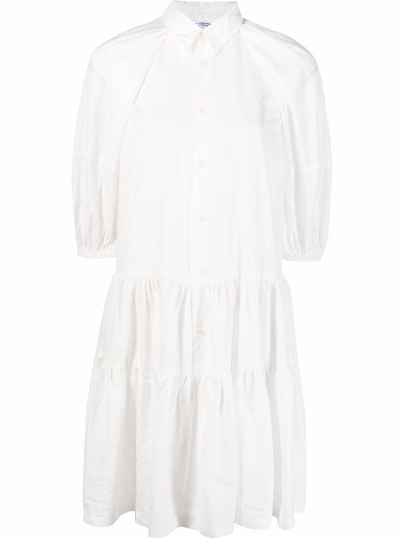 Comme Des Garçons Comme Des Garçons puff-sleeve shirt dress - White von Comme Des Garçons Comme Des Garçons