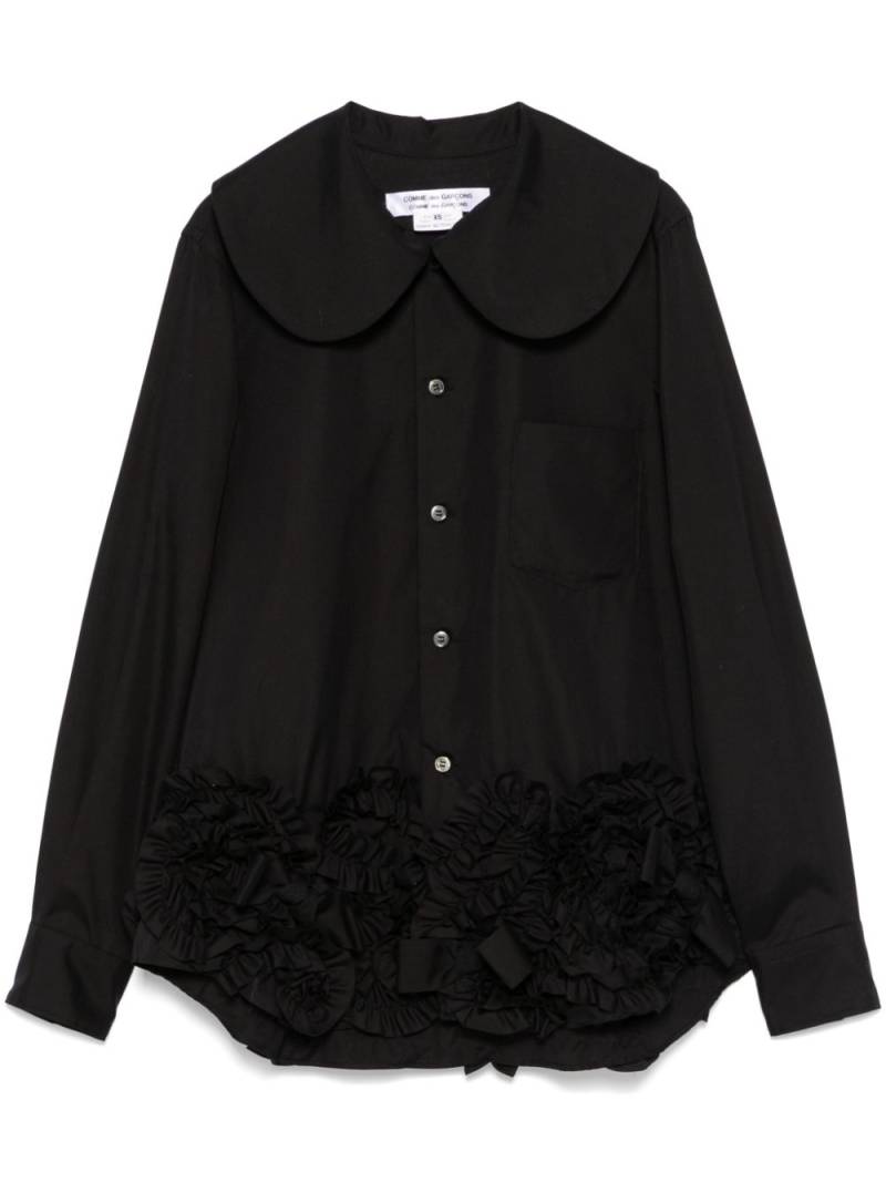 Comme Des Garçons Comme Des Garçons ruffle-detail shirt - Black von Comme Des Garçons Comme Des Garçons