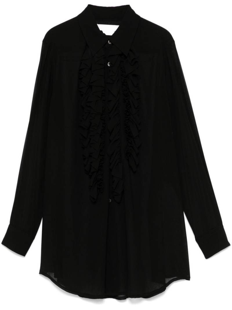 Comme Des Garçons Comme Des Garçons ruffle-detail shirt - Black von Comme Des Garçons Comme Des Garçons