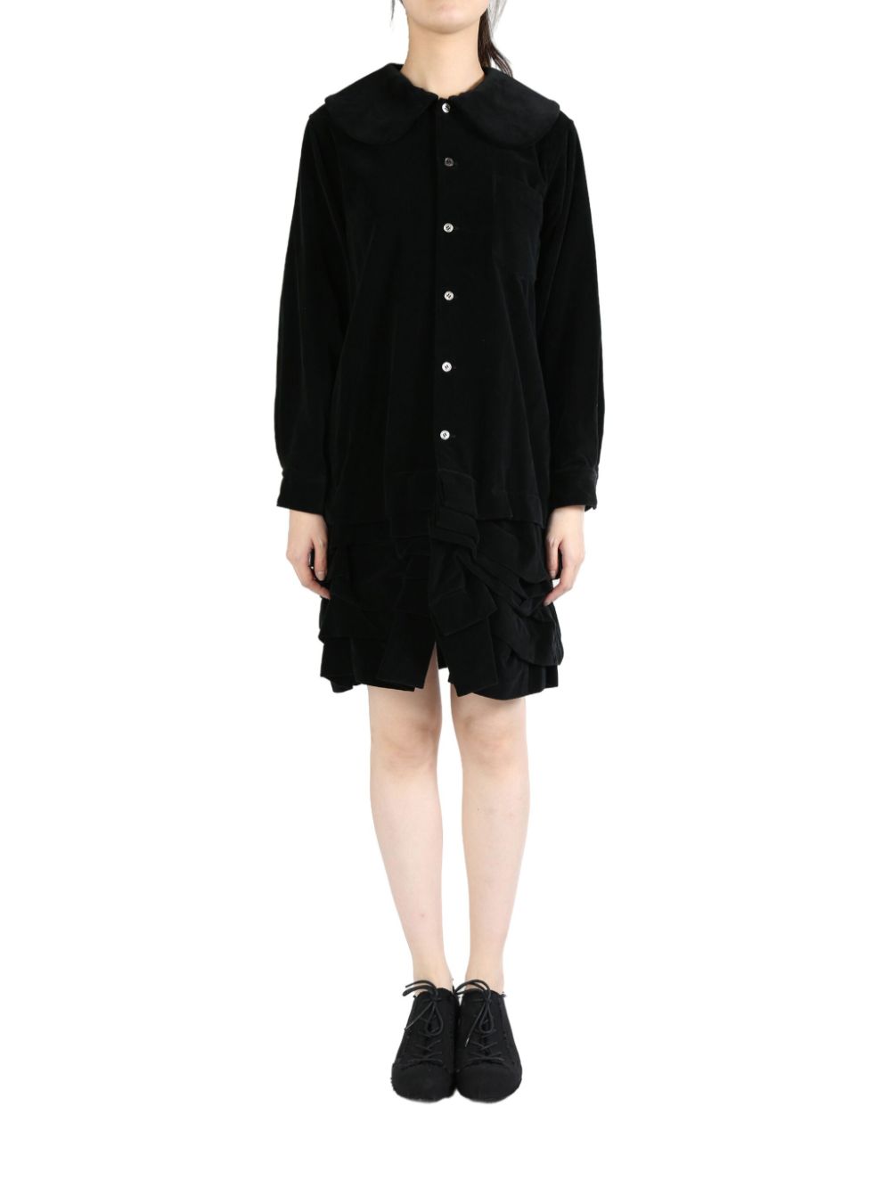 Comme Des Garçons Comme Des Garçons ruffle-hem dress - Black von Comme Des Garçons Comme Des Garçons