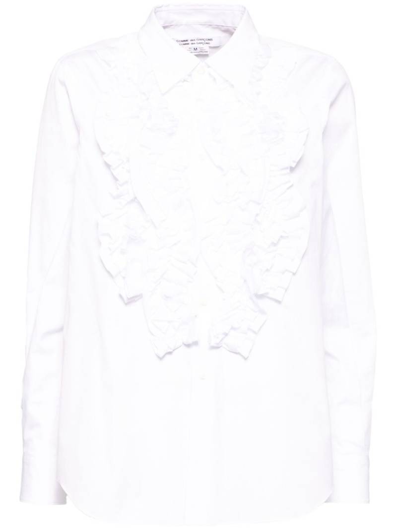 Comme Des Garçons Comme Des Garçons ruffle shirt - White von Comme Des Garçons Comme Des Garçons