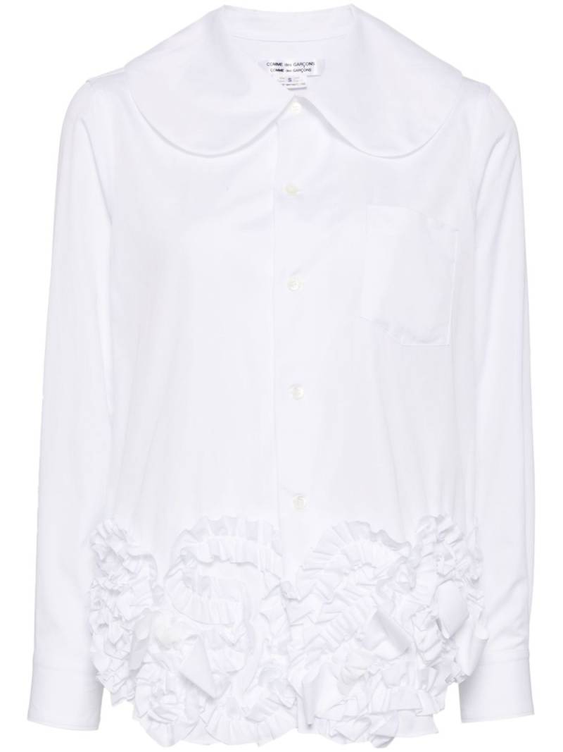 Comme Des Garçons Comme Des Garçons ruffle shirt - White von Comme Des Garçons Comme Des Garçons