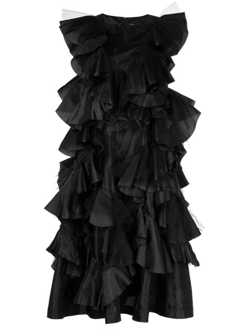 Comme Des Garçons Comme Des Garçons ruffled A-line dress - Black von Comme Des Garçons Comme Des Garçons