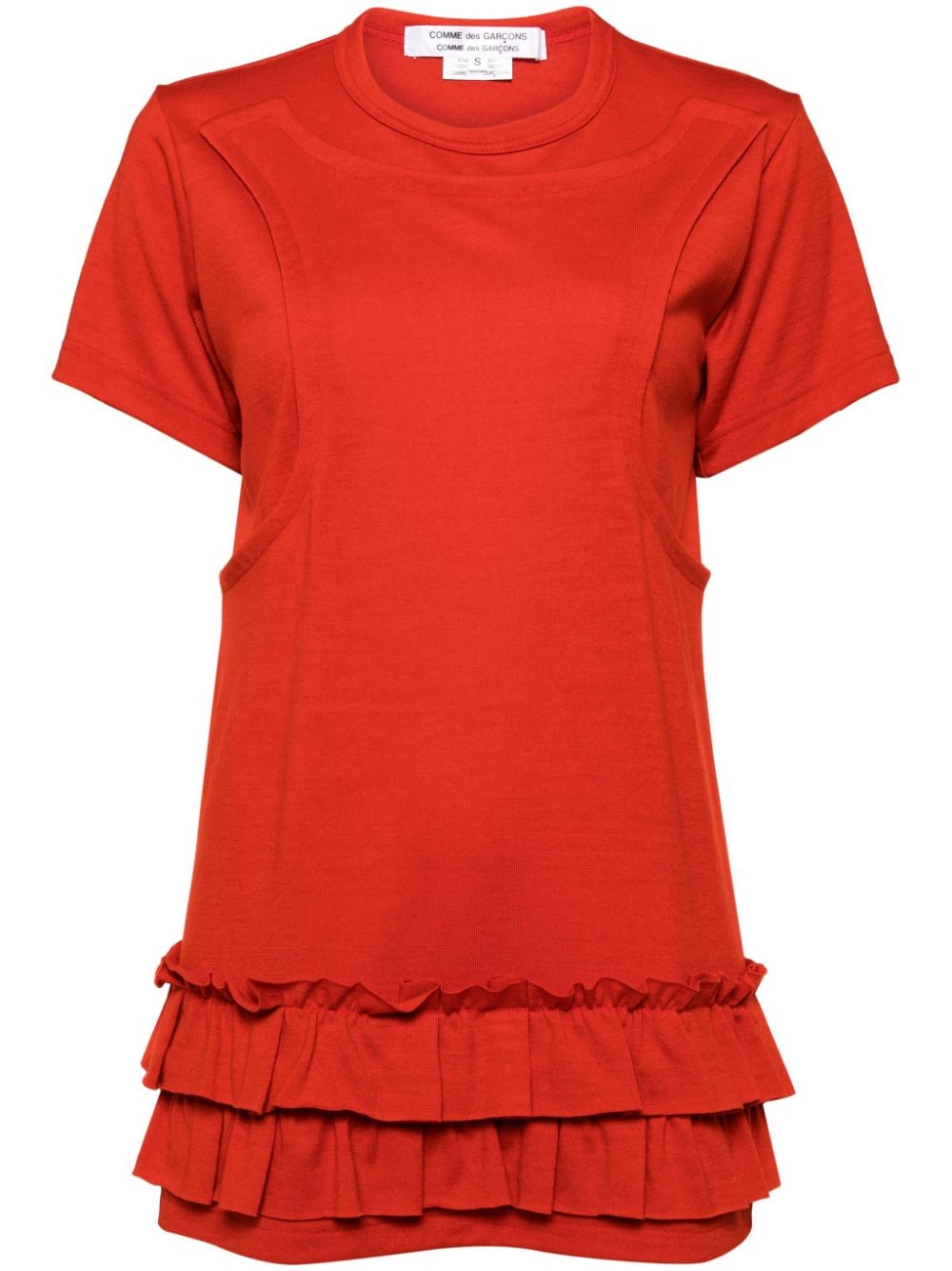 Comme Des Garçons Comme Des Garçons ruffled T-shirt - Red von Comme Des Garçons Comme Des Garçons