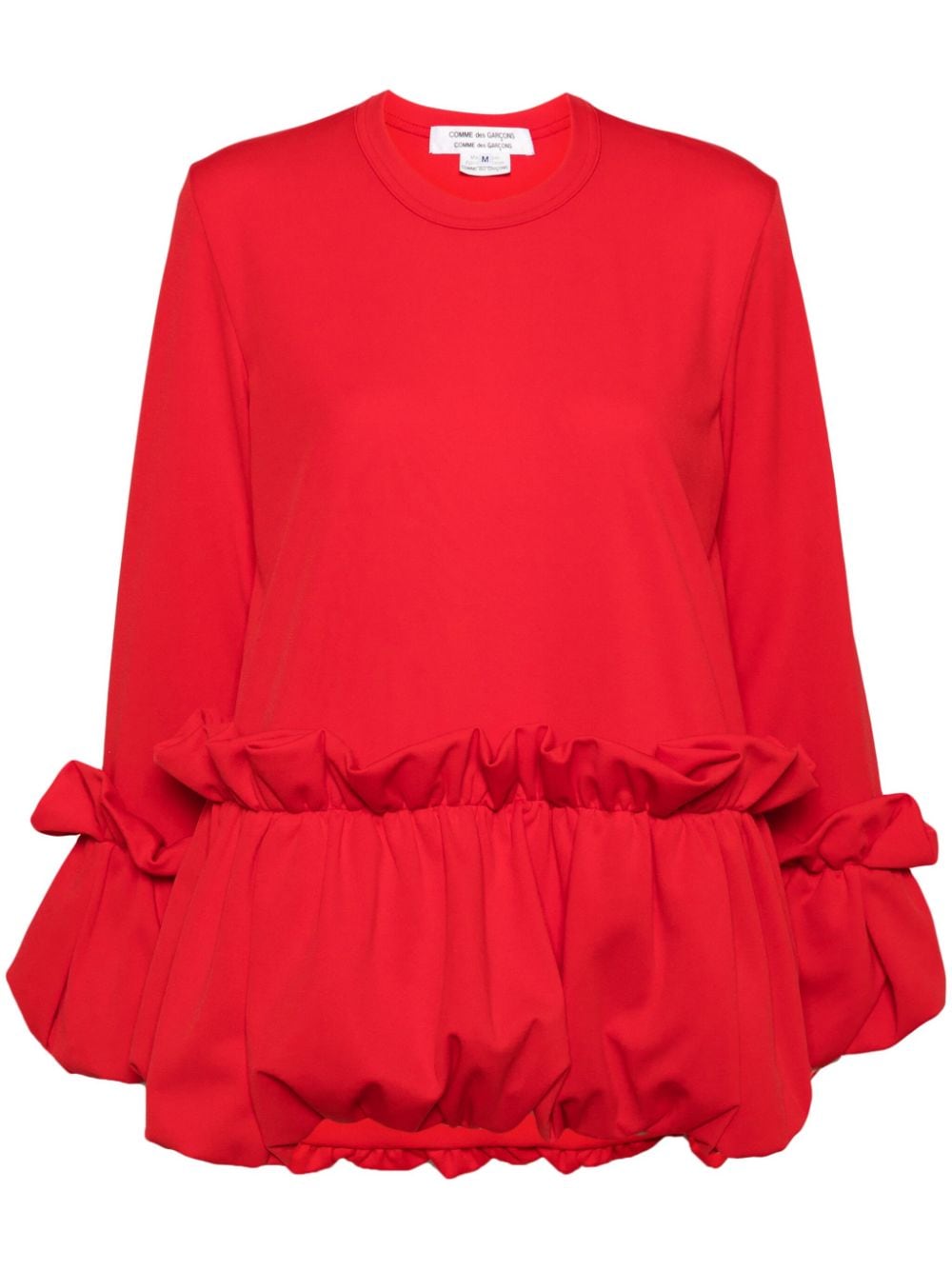 Comme Des Garçons Comme Des Garçons ruffled T-shirt - Red von Comme Des Garçons Comme Des Garçons