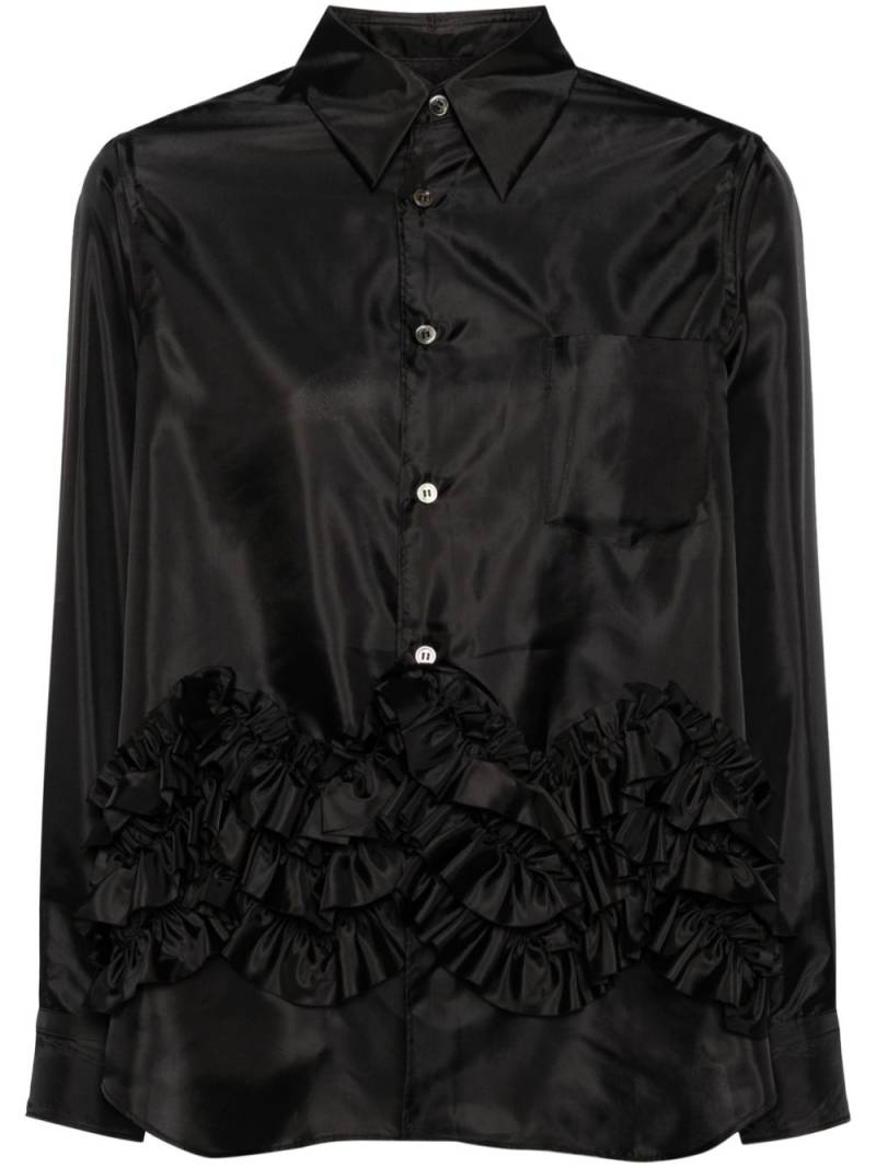 Comme Des Garçons Comme Des Garçons ruffled shirt - Black von Comme Des Garçons Comme Des Garçons