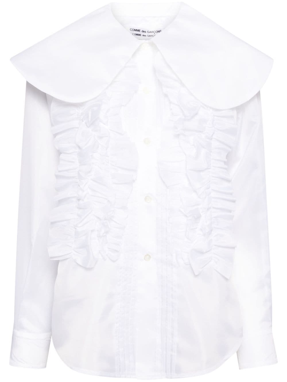 Comme Des Garçons Comme Des Garçons ruffled shirt - White von Comme Des Garçons Comme Des Garçons