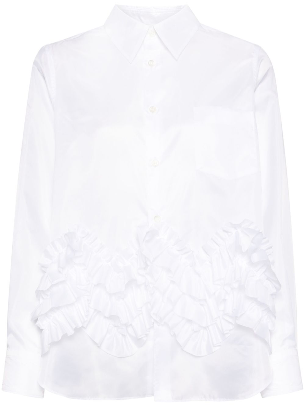 Comme Des Garçons Comme Des Garçons ruffled shirt - White von Comme Des Garçons Comme Des Garçons