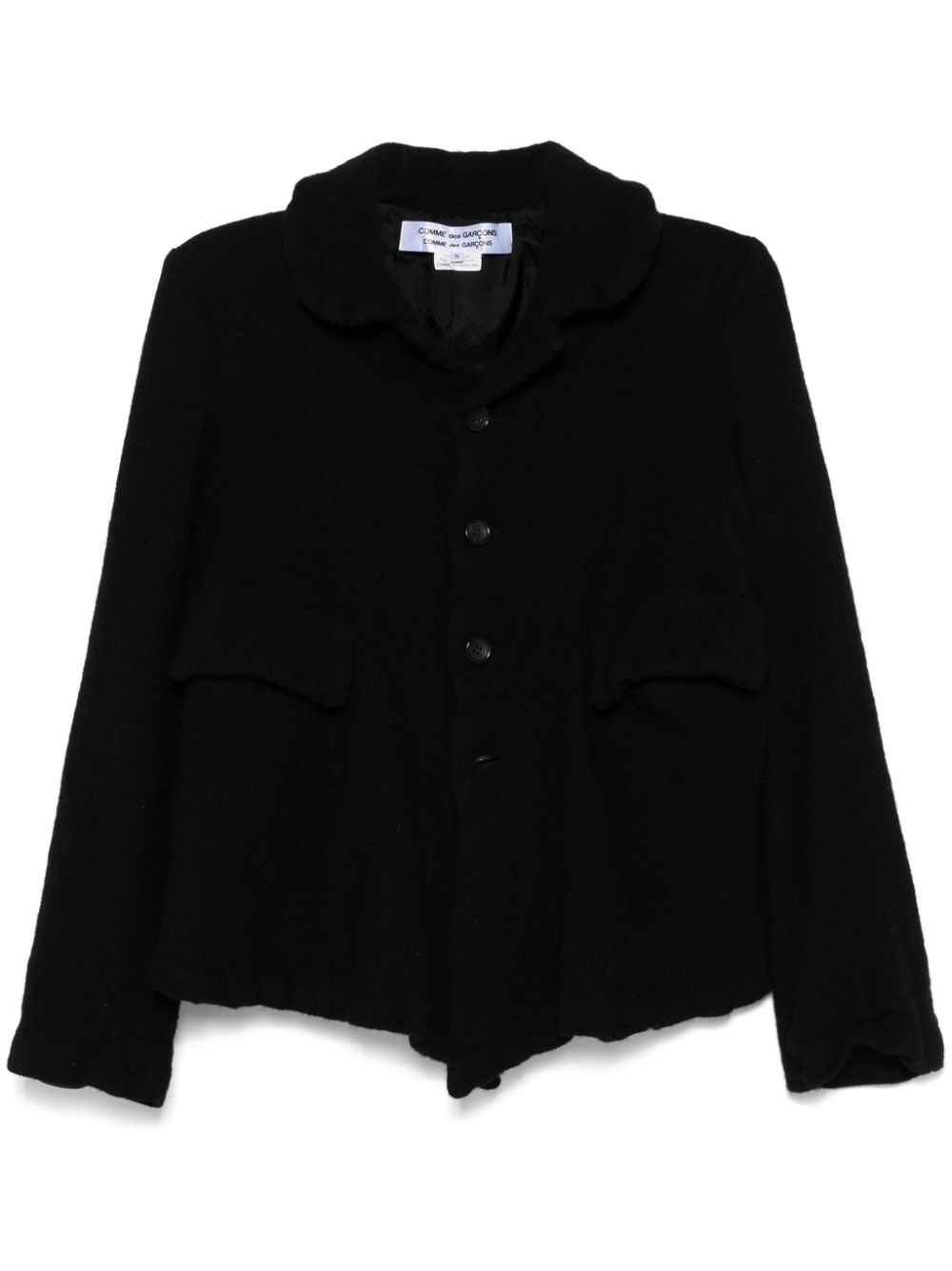 Comme Des Garçons Comme Des Garçons scallop-trim jacket - Black von Comme Des Garçons Comme Des Garçons