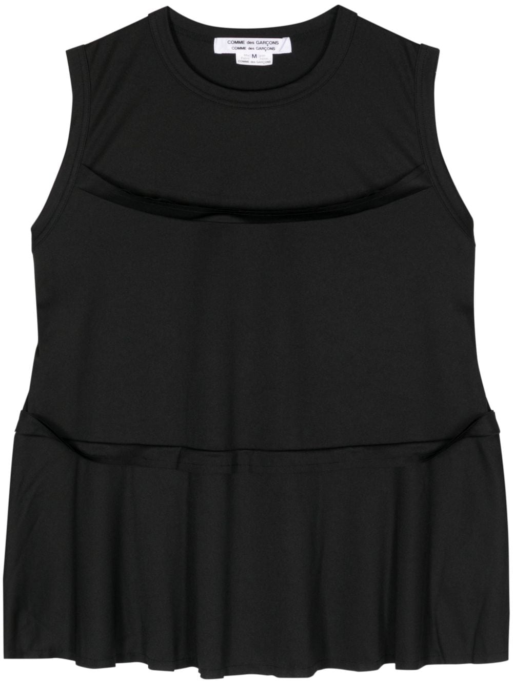 Comme Des Garçons Comme Des Garçons tiered sleeveless top - Black von Comme Des Garçons Comme Des Garçons