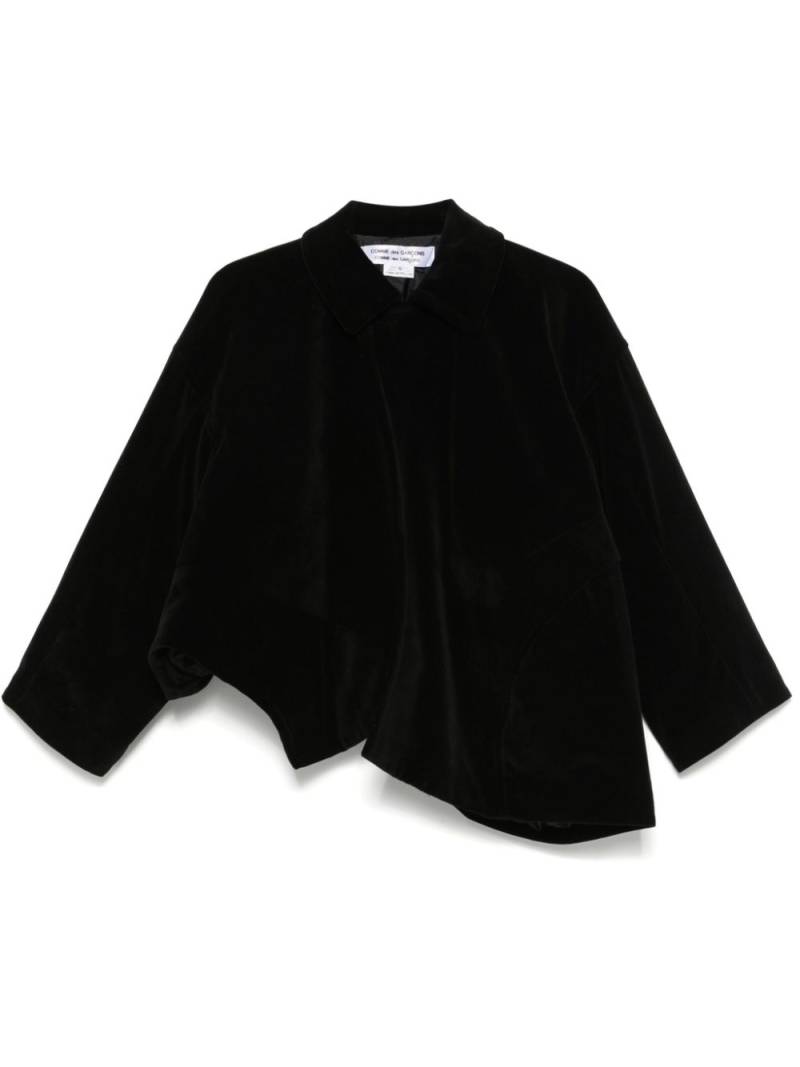 Comme Des Garçons Comme Des Garçons velvet jacket - Black von Comme Des Garçons Comme Des Garçons