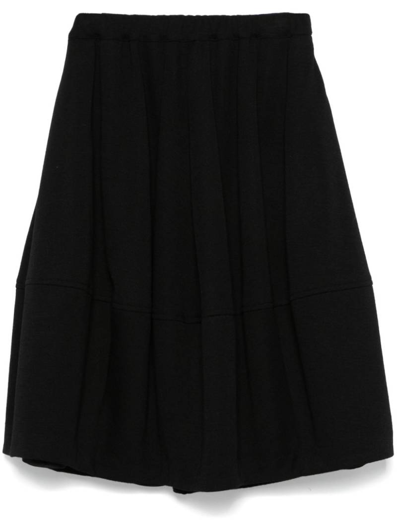 Comme Des Garçons Comme Des Garçons wool midi skirt - Black von Comme Des Garçons Comme Des Garçons