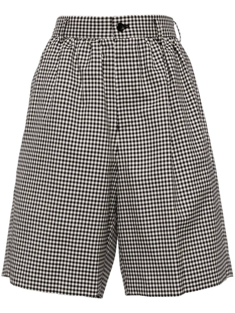 Comme Des Garçons Girl Gingham check shorts - Black von Comme Des Garçons Girl