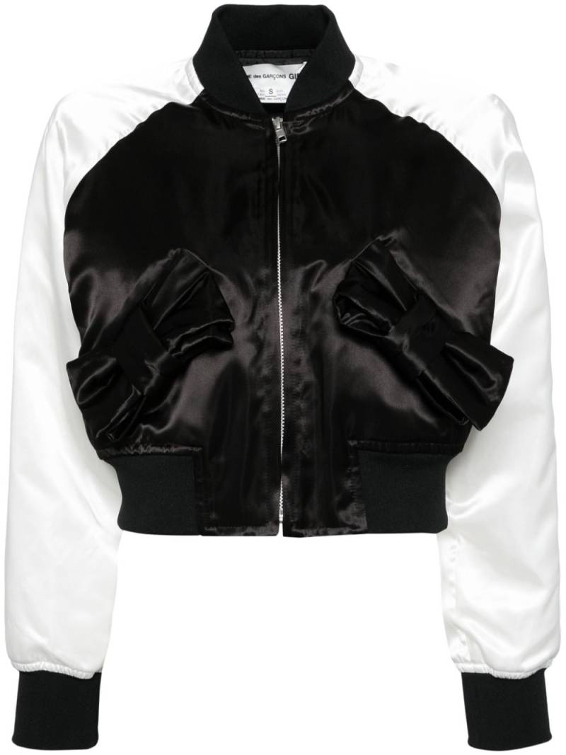 Comme Des Garçons Girl bow bomber jacket - Black von Comme Des Garçons Girl