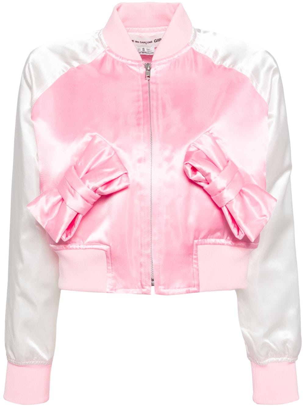 Comme Des Garçons Girl bow bomber jacket - Pink von Comme Des Garçons Girl