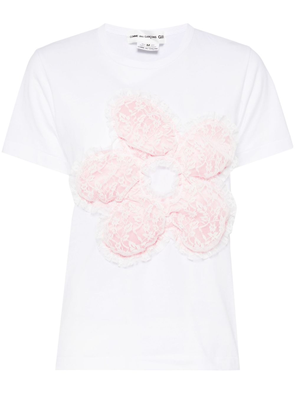 Comme Des Garçons Girl cotton T-shirts - White von Comme Des Garçons Girl