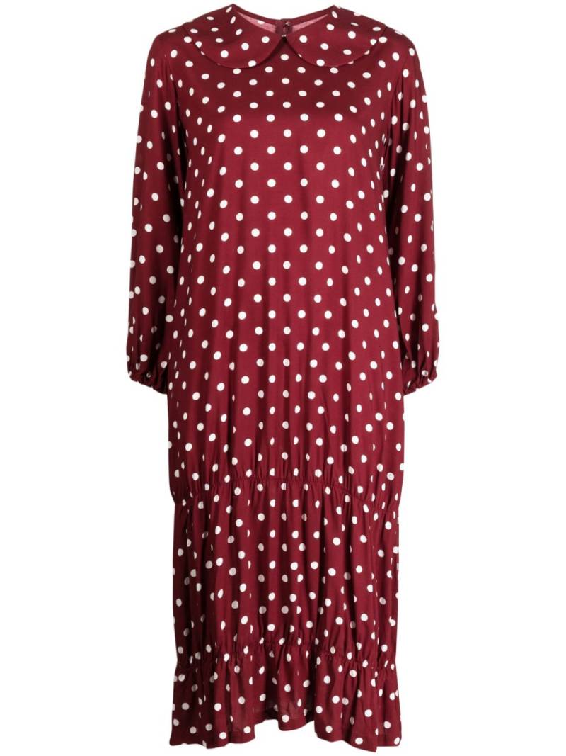 Comme Des Garçons Girl polka-dot Peter Pan-collar dress - Red von Comme Des Garçons Girl