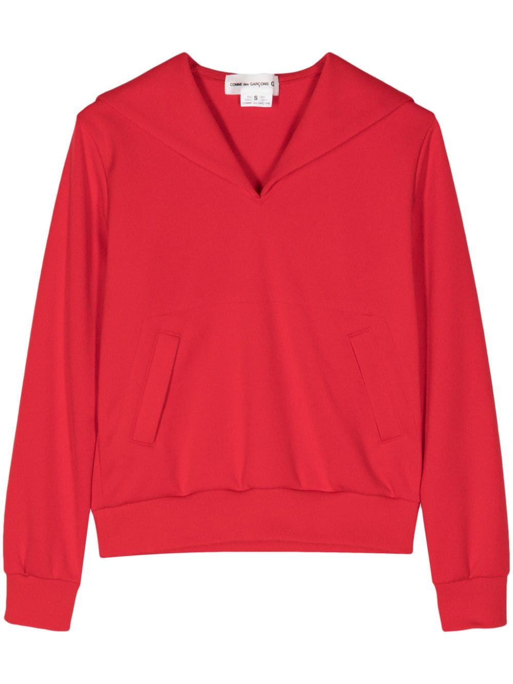 Comme Des Garçons Girl sailor-collar jersey sweatshirt - Red von Comme Des Garçons Girl