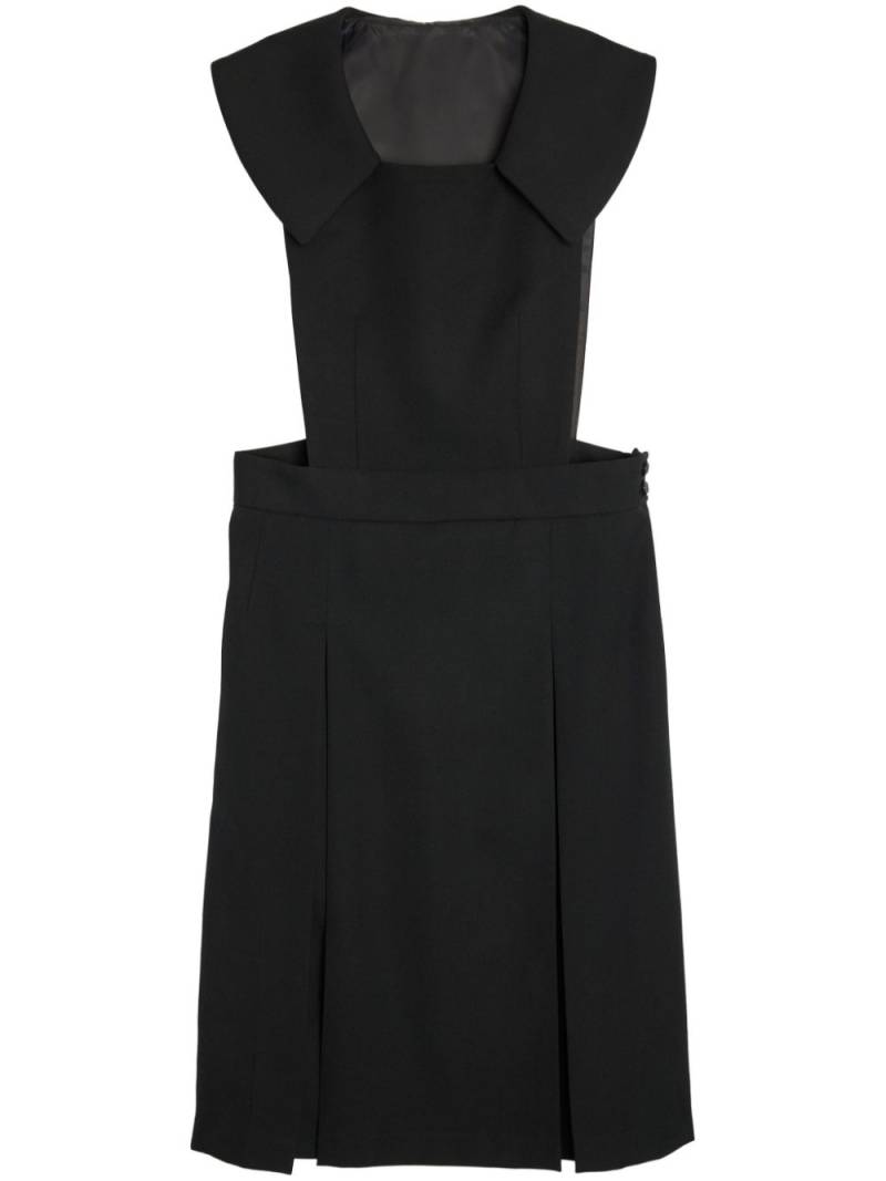 Comme Des Garçons Girl wool overall midi dress - Black von Comme Des Garçons Girl