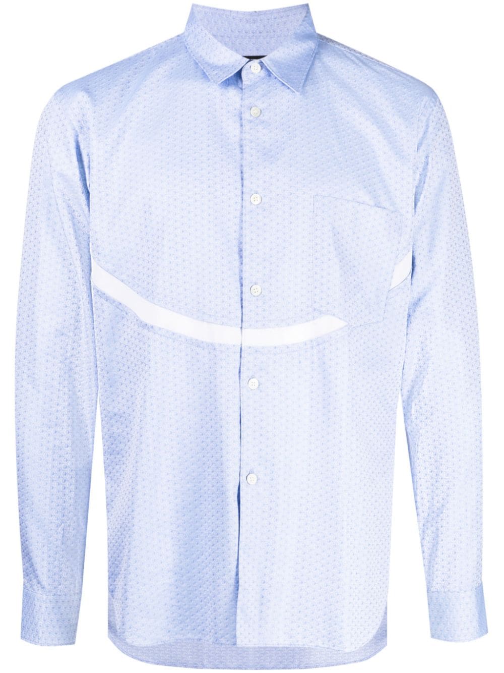 Comme des Garçons Homme Deux jacquard cotton shirt - Blue von Comme des Garçons Homme Deux