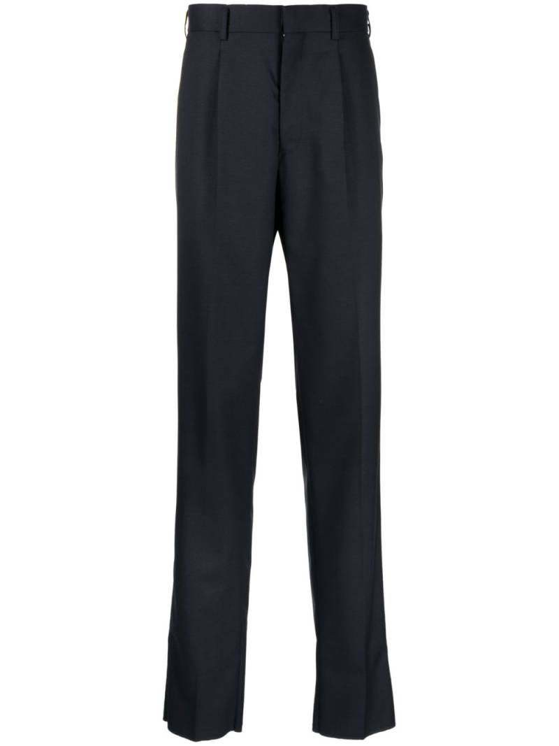 Comme des Garçons Homme Deux mid-rise wool trousers - Blue von Comme des Garçons Homme Deux