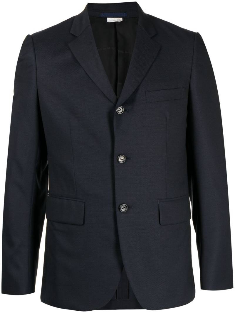 Comme des Garçons Homme Deux single-breasted wool blazer - Blue von Comme des Garçons Homme Deux