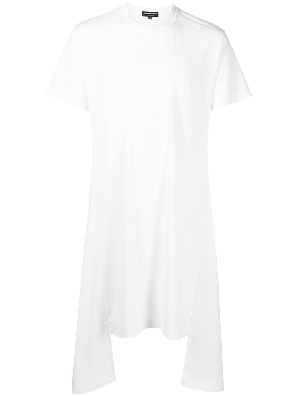 Comme des Garçons Homme Plus asymmetric oversized T-shirt - White von Comme des Garçons Homme Plus