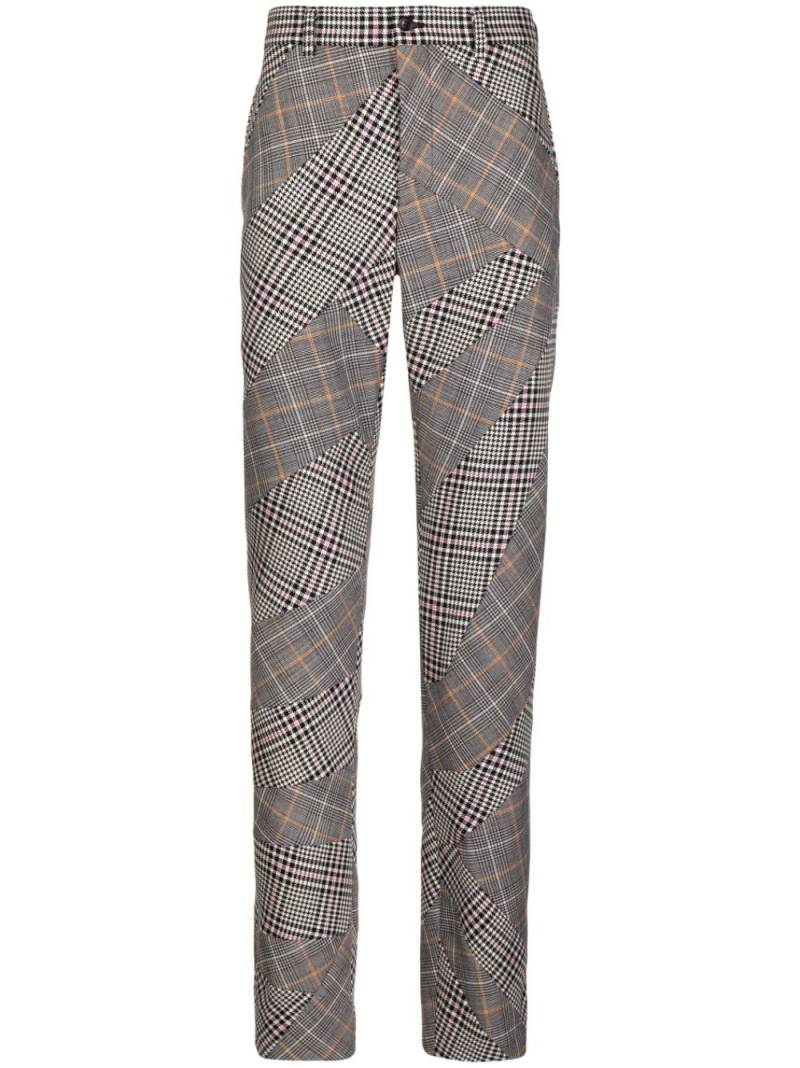 Comme des Garçons Homme Plus check-pattern straight-leg trousers - Black von Comme des Garçons Homme Plus