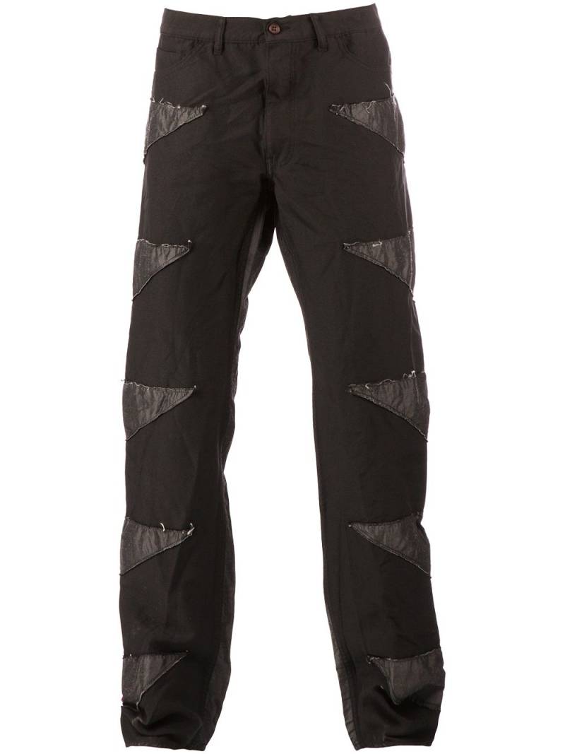 Comme des Garçons Homme Plus patchwork trousers - Black von Comme des Garçons Homme Plus