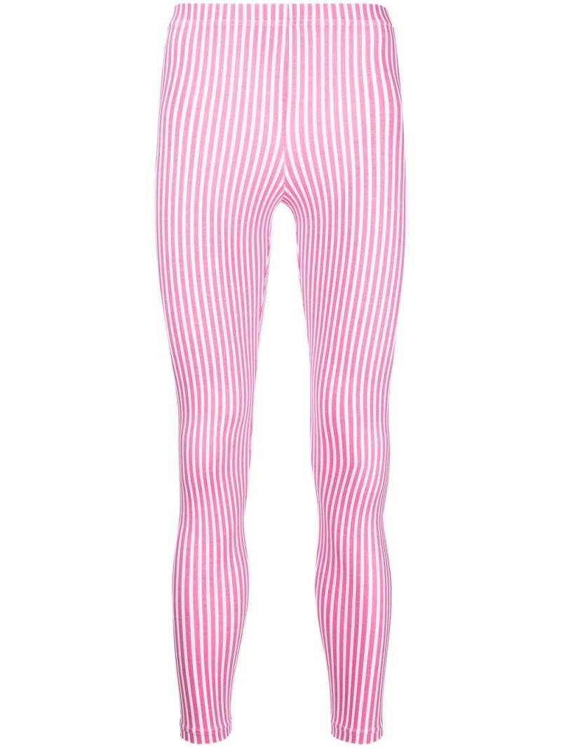 Comme des Garçons Homme Plus vertical-stripe leggings - Pink von Comme des Garçons Homme Plus