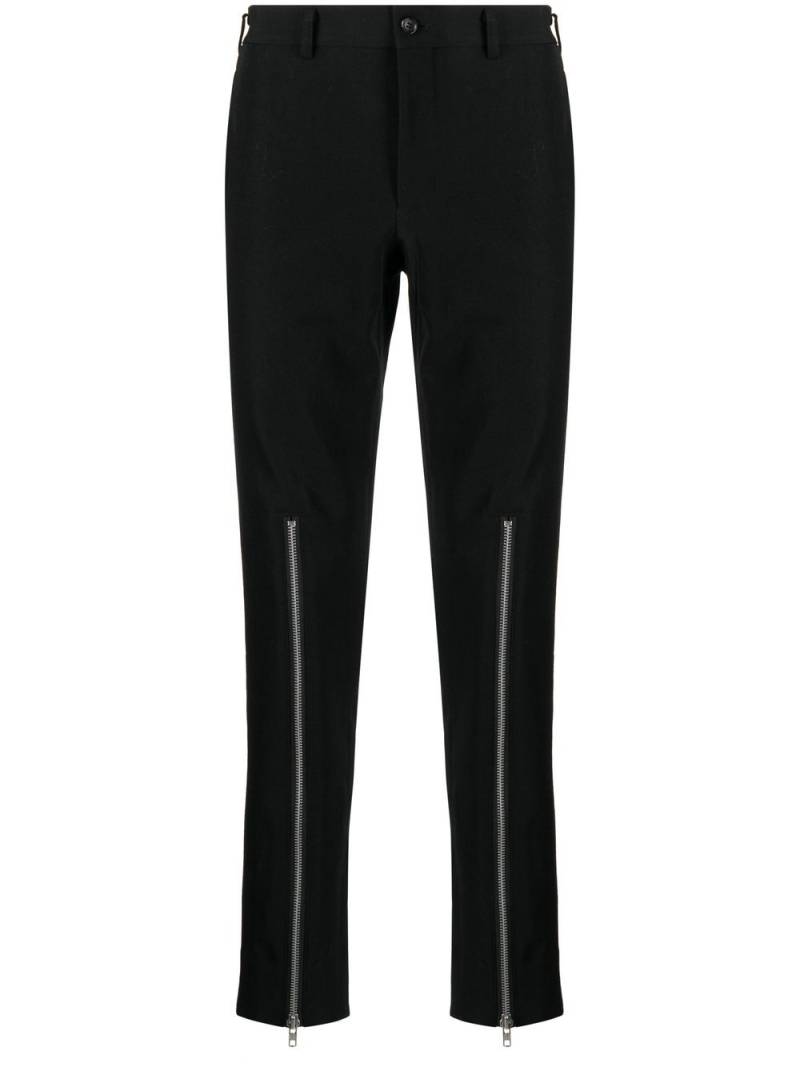 Comme des Garçons Homme Plus zip-detail skinny trousers - Black von Comme des Garçons Homme Plus