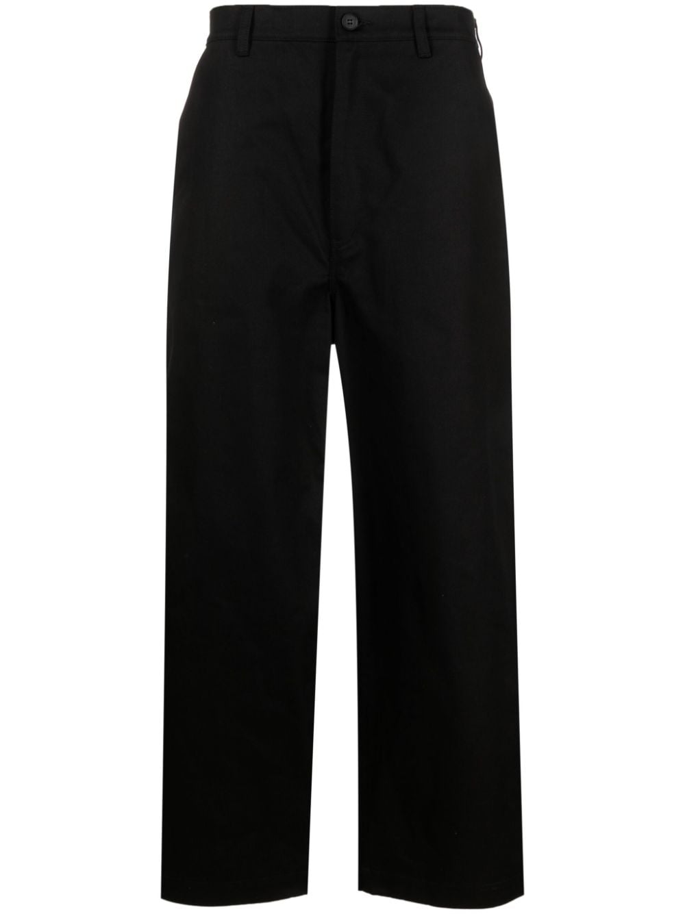 Comme des Garçons Homme cropped cotton trousers - Black von Comme des Garçons Homme