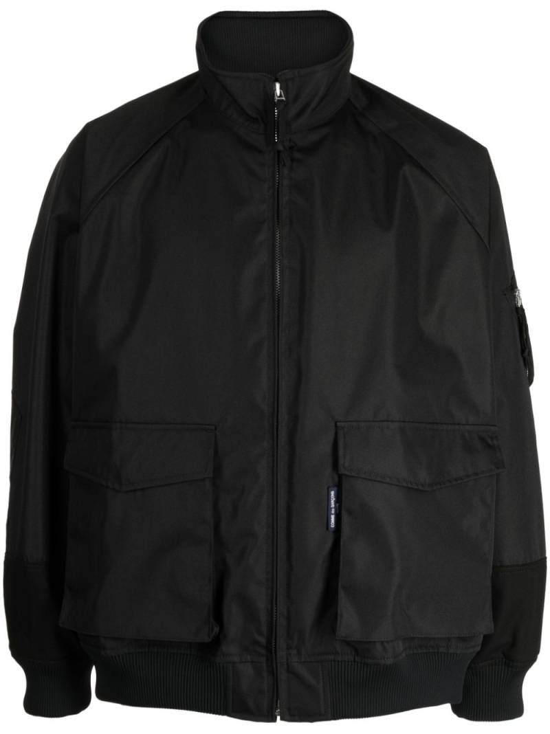 Comme des Garçons Homme funnel-neck zip-up jacket - Black von Comme des Garçons Homme