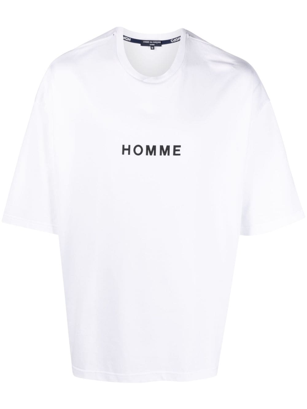 Comme des Garçons Homme slogan-print cotton T-shirt - White von Comme des Garçons Homme