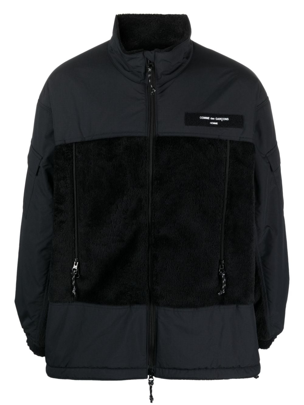 Comme des Garçons Homme zip-up panelled jacket - Black von Comme des Garçons Homme